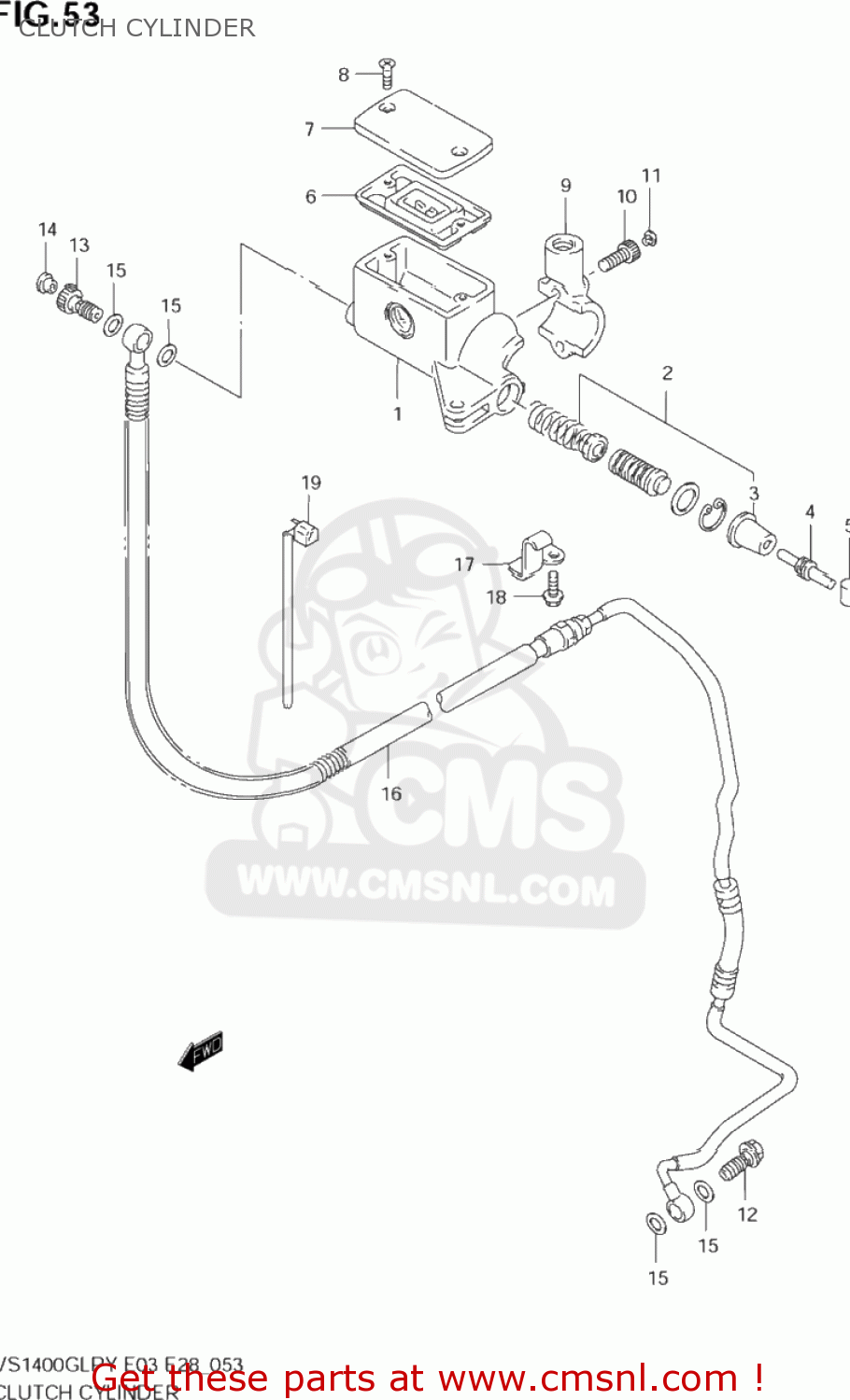 CLUTCH CYLINDER VS1400GLP INTRUDER 1996 (T) USA (E03)