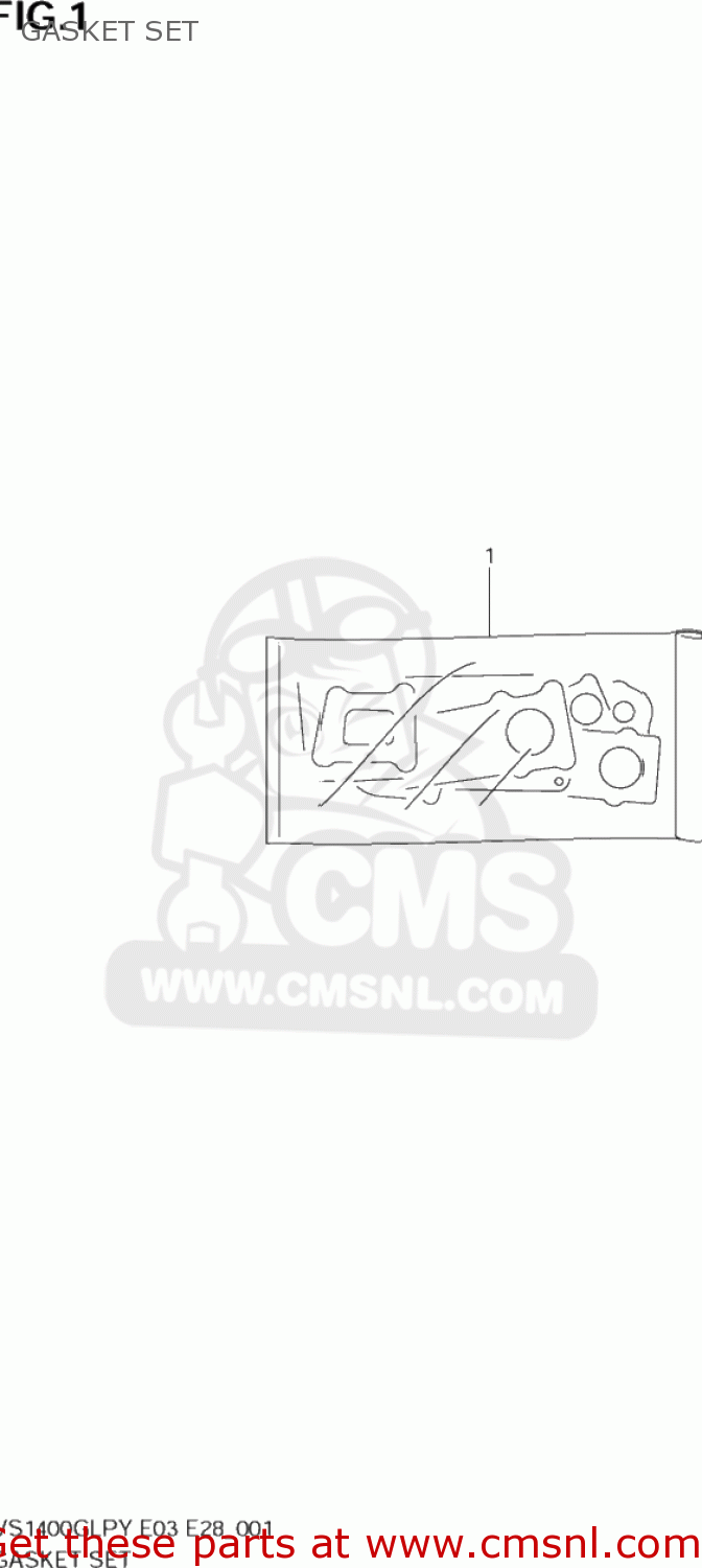 GASKET SET VS1400GLP INTRUDER 1996 (T) USA (E03)