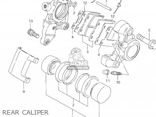 REAR CALIPER - VS1400GLP INTRUDER 1996 (T) USA (E03)