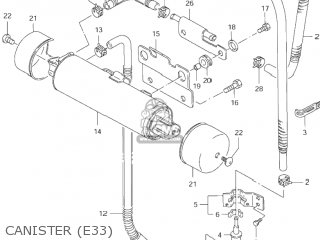 CANISTER (E33) - VS1400GLP INTRUDER 1997 (V) USA (E03)