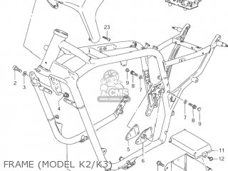 FRAME (MODEL K2/K3) - VS1400GLP INTRUDER 1997 (V) USA (E03)