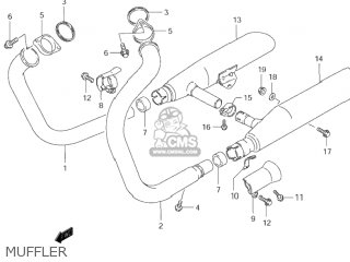 MUFFLER - VS1400GLP INTRUDER 1997 (V) USA (E03)