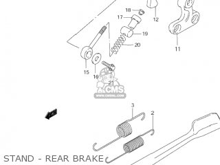 STAND - REAR BRAKE - VS1400GLP INTRUDER 1997 (V) USA (E03)