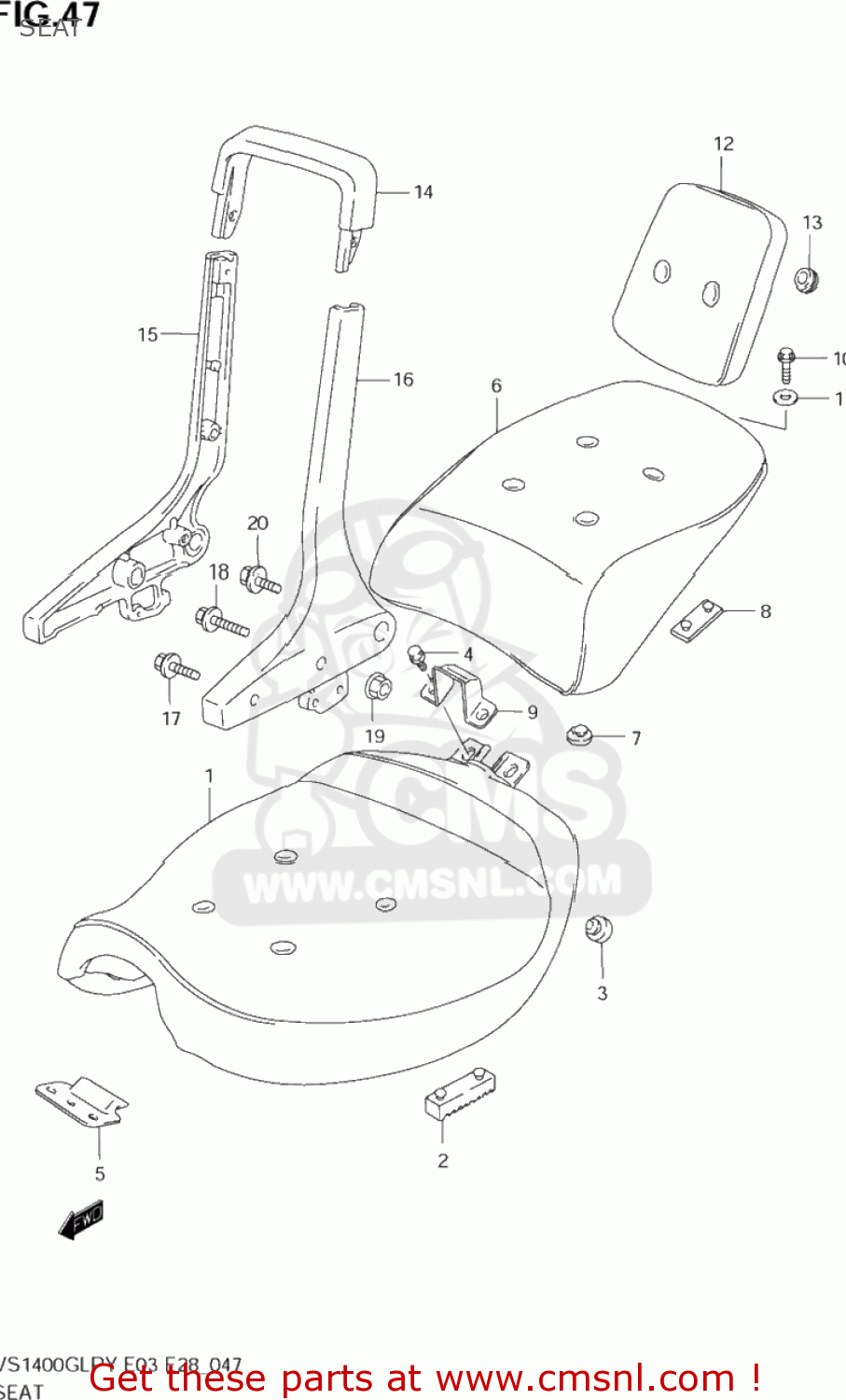 SEAT VS1400GLP INTRUDER 1998 (W) USA (E03)