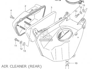 AIR CLEANER (REAR) - VS1400GLP INTRUDER 1998 (W) USA (E03)