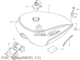 FUEL TANK (MODEL K3) - VS1400GLP INTRUDER 1998 (W) USA (E03)