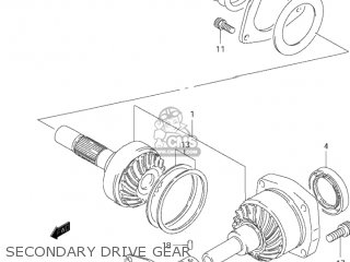 SECONDARY DRIVE GEAR - VS1400GLP INTRUDER 1998 (W) USA (E03)