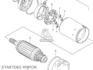 STARTING MOTOR - VS1400GLP INTRUDER 1998 (W) USA (E03)
