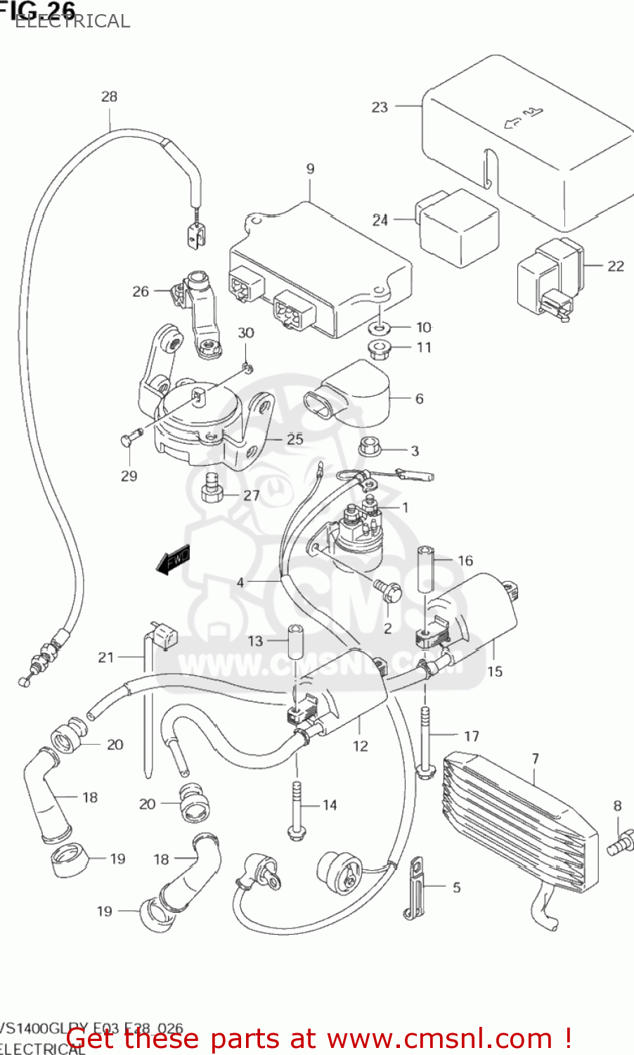 ELECTRICAL VS1400GLP INTRUDER 1999 (X) USA (E03)
