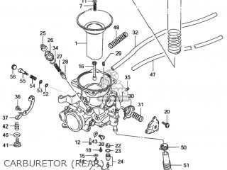 CARBURETOR (REAR) - VS1400GLP INTRUDER 1999 (X) USA (E03)