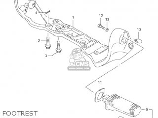 FOOTREST - VS1400GLP INTRUDER 1999 (X) USA (E03)