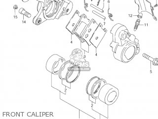 FRONT CALIPER - VS1400GLP INTRUDER 1999 (X) USA (E03)