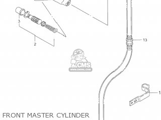 FRONT MASTER CYLINDER - VS1400GLP INTRUDER 1999 (X) USA (E03)