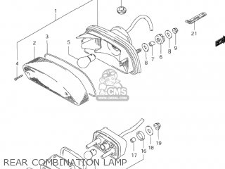 REAR COMBINATION LAMP - VS1400GLP INTRUDER 2000 (Y) USA (E03)