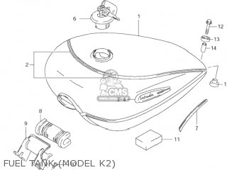 FUEL TANK (MODEL K2) - VS1400GLP INTRUDER 2001 (K1) USA (E03)
