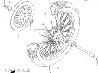 FRONT WHEEL - VS1400GLP INTRUDER 2002 (K2) USA (E03)