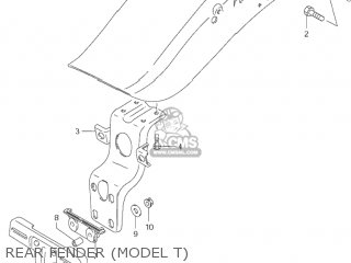 REAR FENDER (MODEL T) - VS1400GLP INTRUDER 2002 (K2) USA (E03)