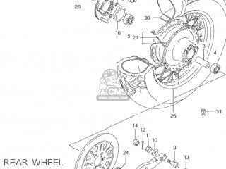 REAR WHEEL - VS1400GLP INTRUDER 2002 (K2) USA (E03)