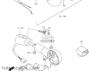 TURN SIGNAL LAMP - VS1400GLP INTRUDER 2002 (K2) USA (E03)