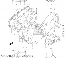 CRANKCASE COVER - VS1400GLP INTRUDER 2004 (K4) USA (E03)