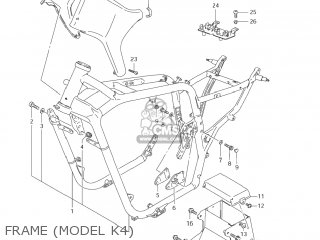 FRAME (MODEL K4) - VS1400GLP INTRUDER 2004 (K4) USA (E03)