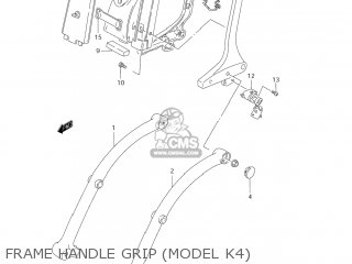 FRAME HANDLE GRIP (MODEL K4) - VS1400GLP INTRUDER 2004 (K4) USA (E03)