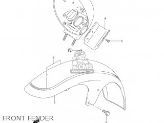 FRONT FENDER - VS1400GLP INTRUDER 2004 (K4) USA (E03)