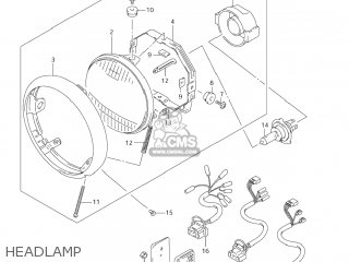 HEADLAMP - VS1400GLP INTRUDER 2004 (K4) USA (E03)