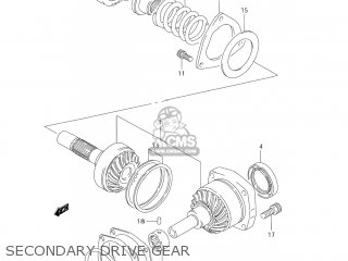 SECONDARY DRIVE GEAR - VS1400GLP INTRUDER 2004 (K4) USA (E03)