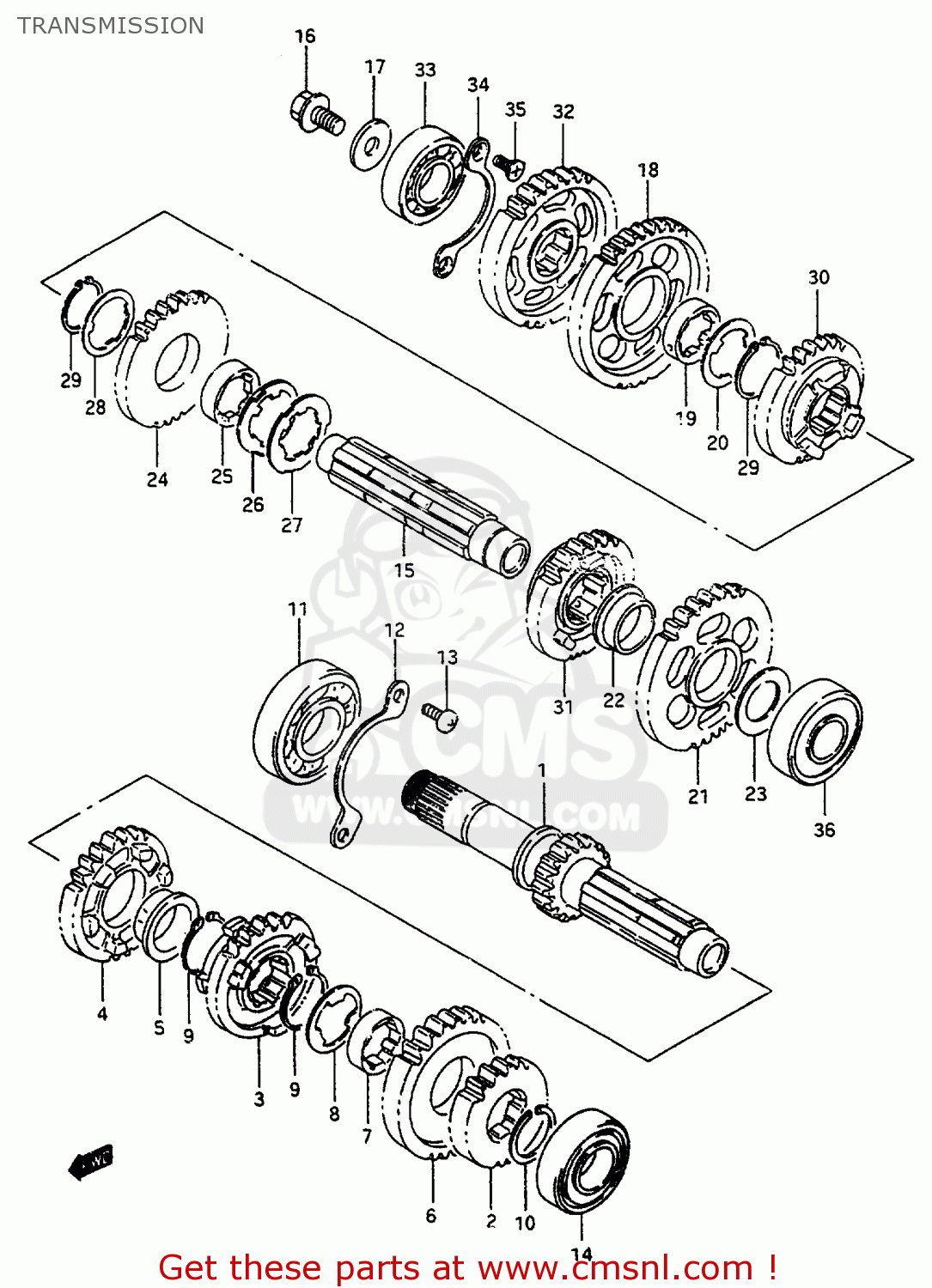 TRANSMISSION VS600GL 1995 (S) ITALY (E34)