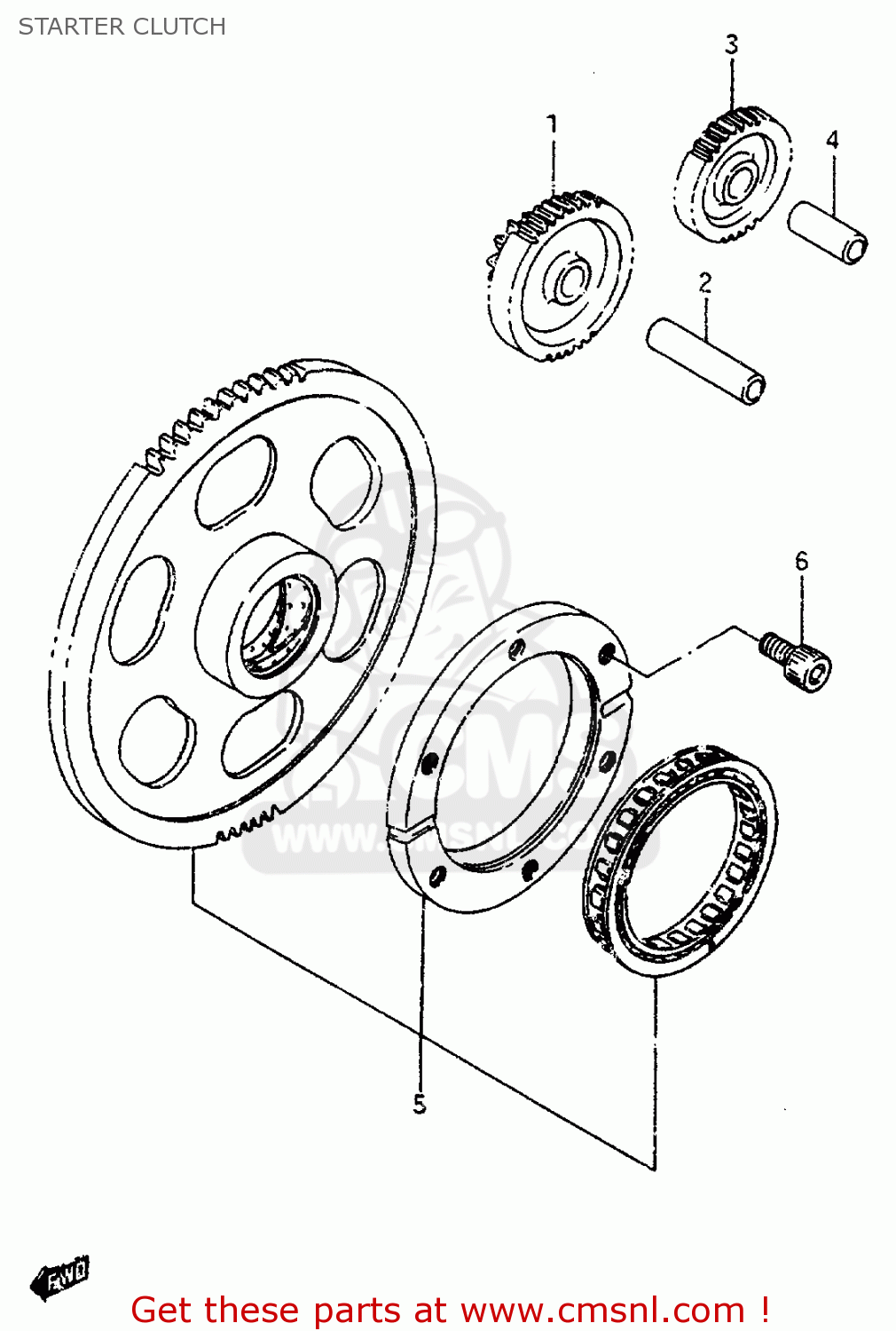 STARTER CLUTCH VS600GL 1996 (T) (E02 E04 E17 E18)