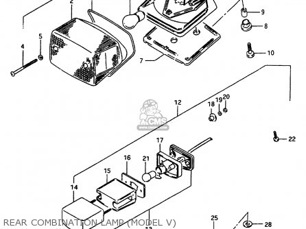 REAR COMBINATION LAMP (MODEL V) - VS600GL 1996 (T) (E02 E04 E17 E18)