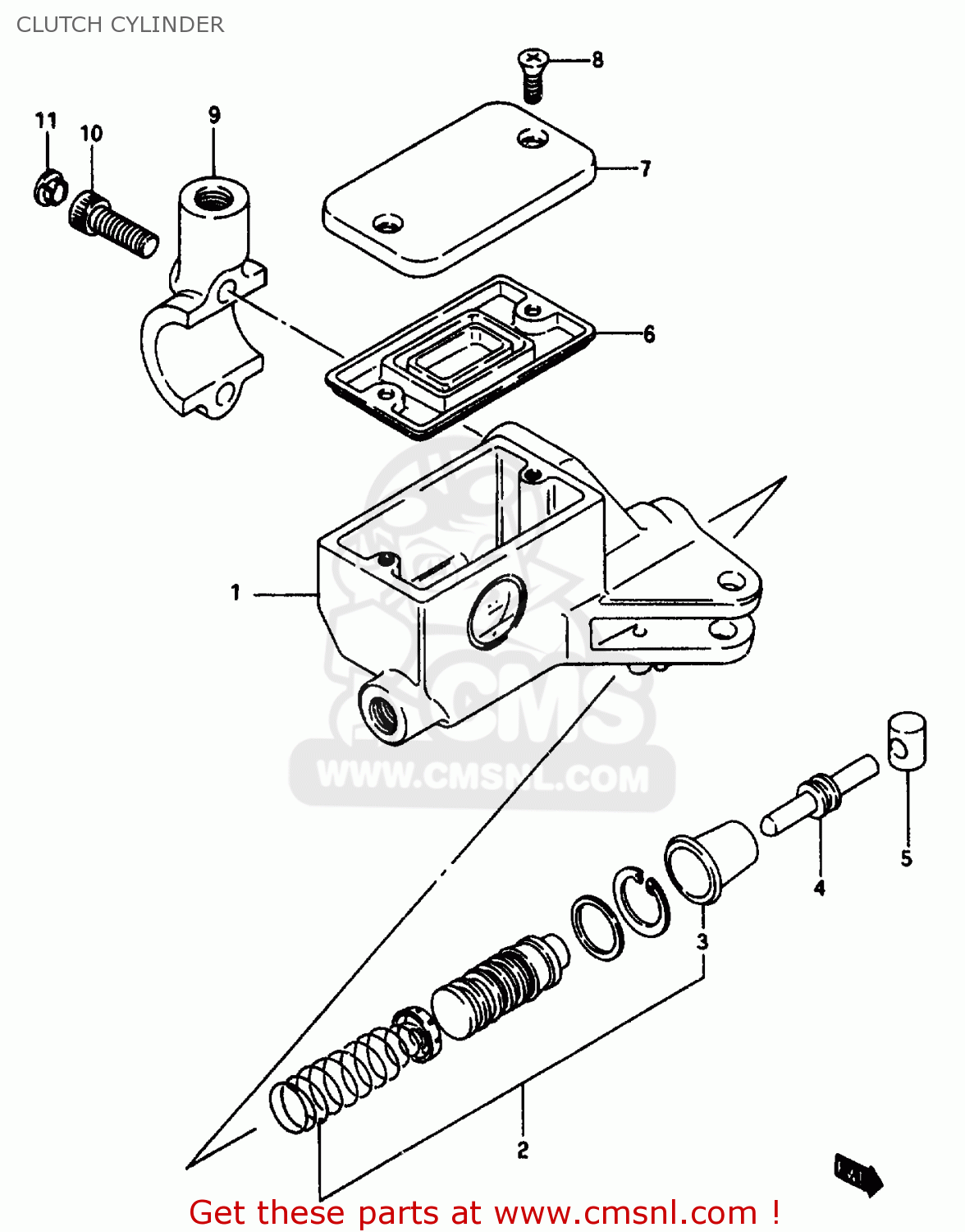 CLUTCH CYLINDER VS600GL 1997 (V) (E02 E04 E17 E18)