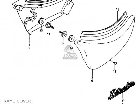 FRAME COVER - VS600GL 1997 (V) (E02 E04 E17 E18)