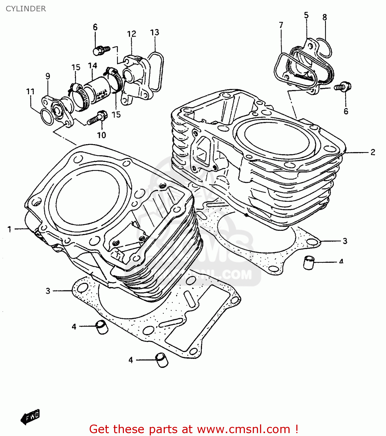 CYLINDER VS600GLF 1996 (T) FRANCE (E04)