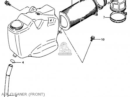 AIR CLEANER (FRONT) - VS600GLF 1997 (V) ITALY (E34)
