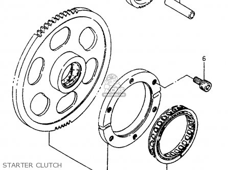 STARTER CLUTCH - VS600GLF 1997 (V) ITALY (E34)