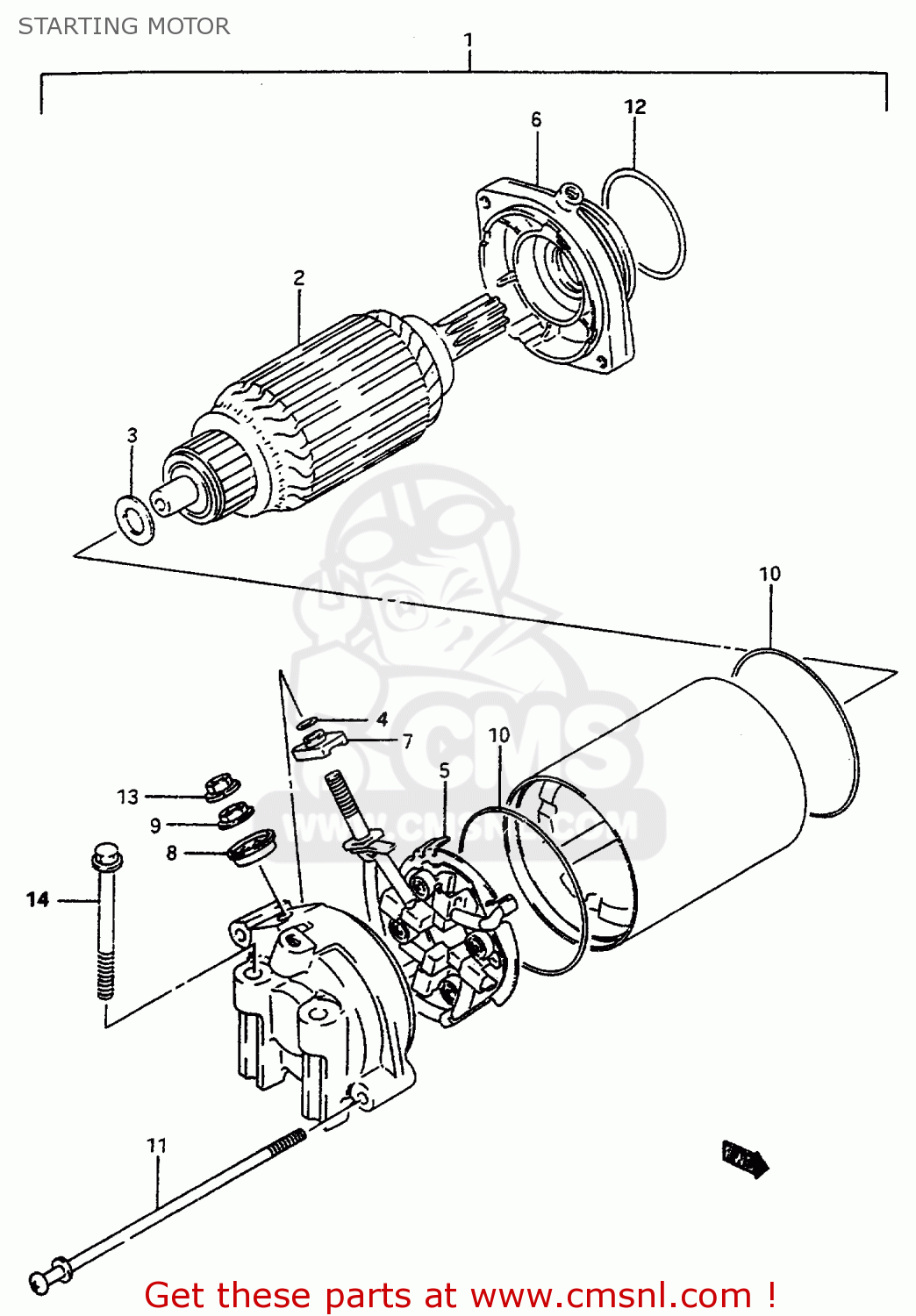 STARTING MOTOR VS600GLU 1995 (S) GERMANY (E22)