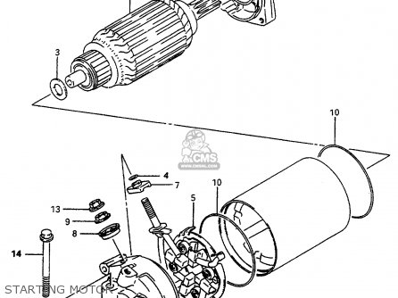 STARTING MOTOR - VS600GLU 1995 (S) GERMANY (E22)