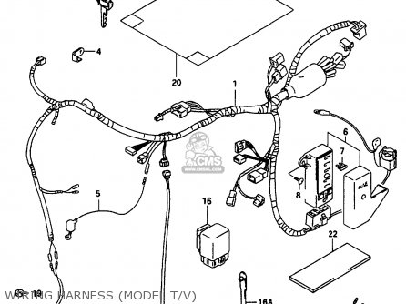 WIRING HARNESS (MODEL T/V) - VS600GLU 1995 (S) GERMANY (E22)
