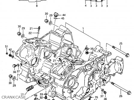 CRANKCASE - VS600GLU 1995 (S) GERMANY (E22)