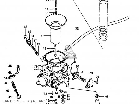 CARBURETOR (REAR:E18) - VS600GLU 1996 (T) GERMANY (E22)