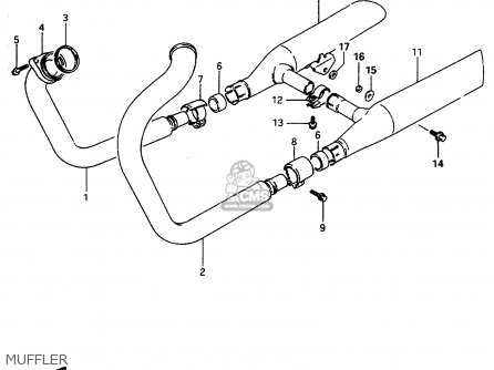 MUFFLER - VS600GLU 1996 (T) GERMANY (E22)