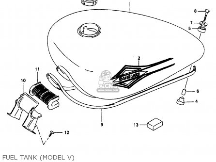 FUEL TANK (MODEL V) - VS600GLU 1996 (T) GERMANY (E22)