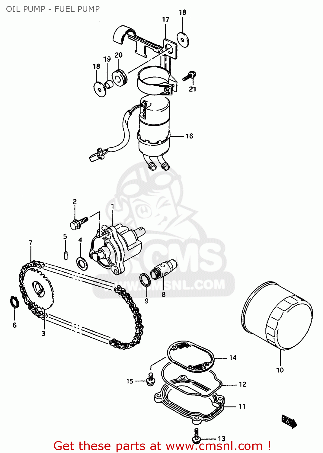 OIL PUMP - FUEL PUMP VS600GLU 1997 (V) GERMANY (E22)