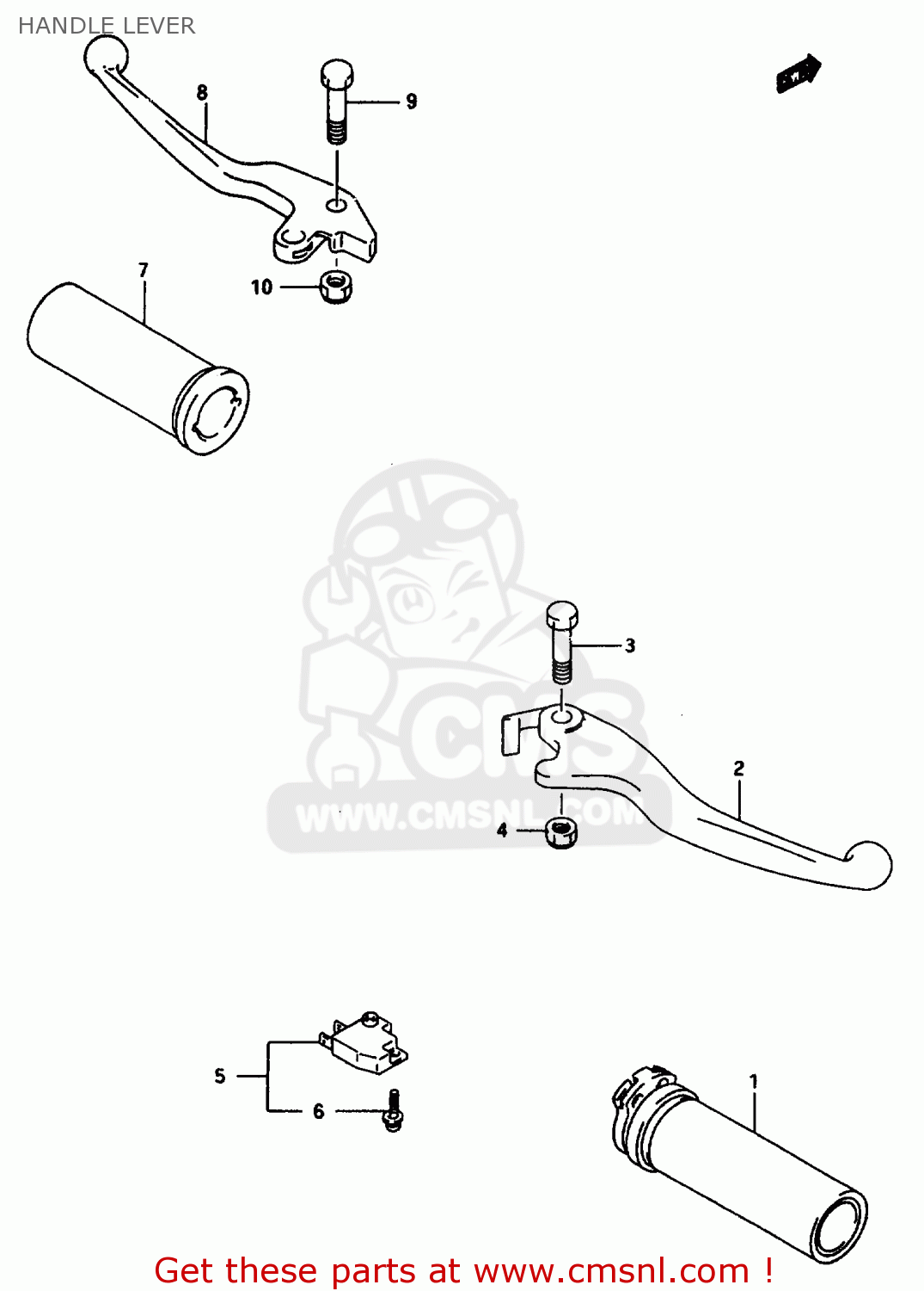 HANDLE LEVER VS600GLU 1997 (V) GERMANY (E22)