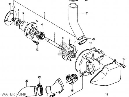 WATER PUMP - VS600GLU 1997 (V) GERMANY (E22)