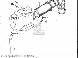 AIR CLEANER (FRONT) - VS700GLEF INTRUDER 1986 (G) USA (E03)