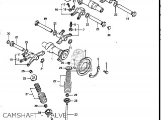 CAMSHAFT - VALVE - VS700GLEF INTRUDER 1986 (G) USA (E03)