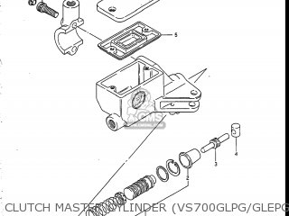 CLUTCH MASTER CYLINDER (VS700GLPG/GLEPG/GLPH/GLEPH) - VS700GLEF INTRUDER 1986 (G) USA (E03)